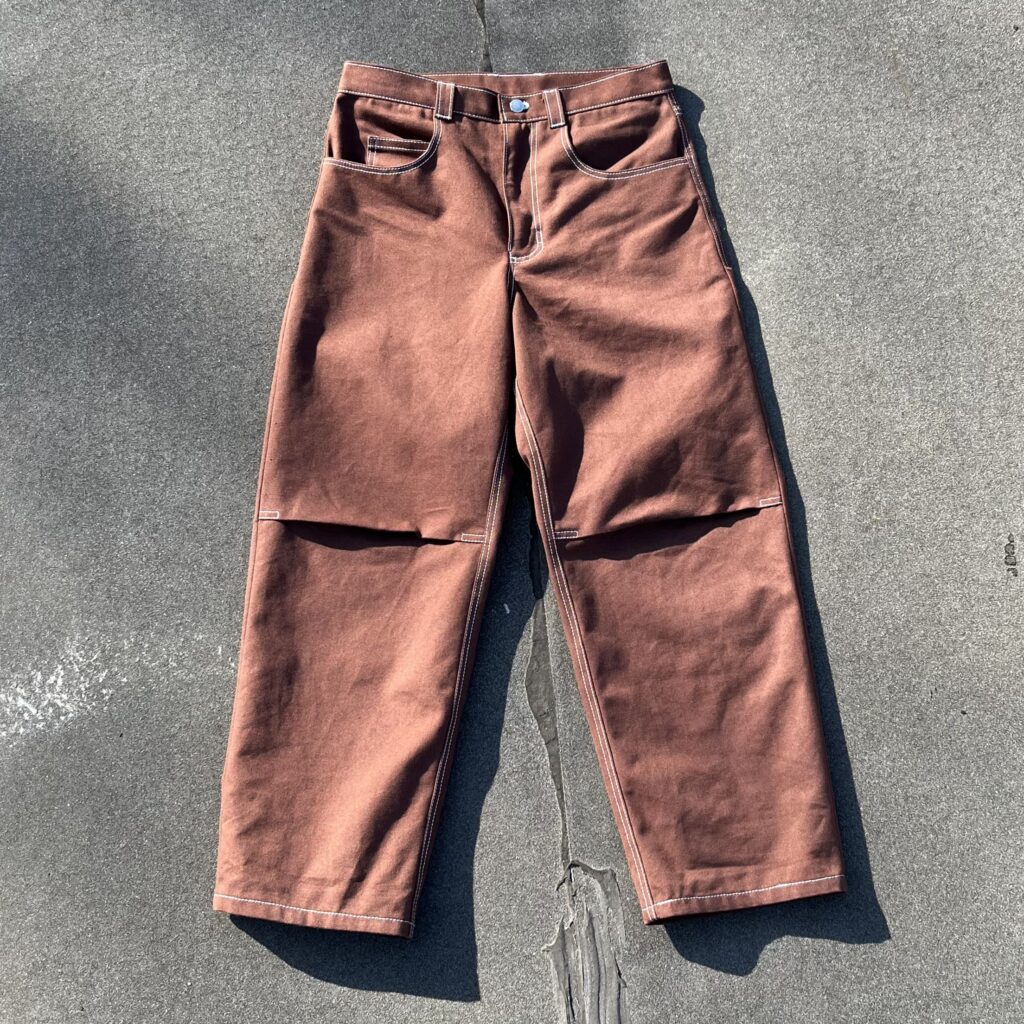 Brown Pleat Pants